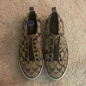Coach slip on sneakers 6.5